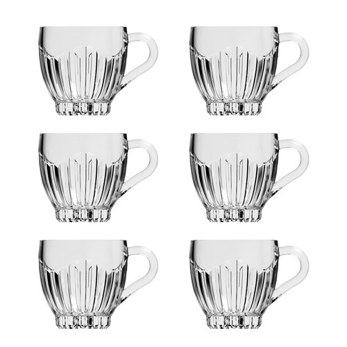 فنجان شیشه و بلور اصفهان مدل برلین بسته 6 عددی