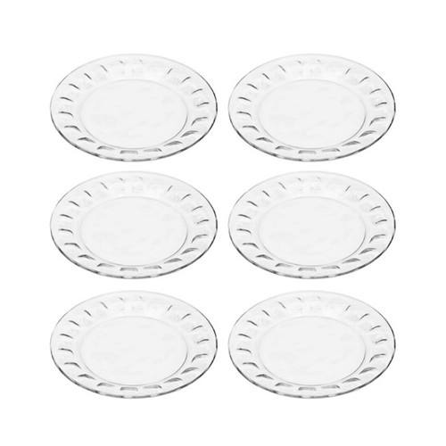 پیش دستی شیشه و بلور اصفهان مدل گلایل کد 524 بسته 6 عددی