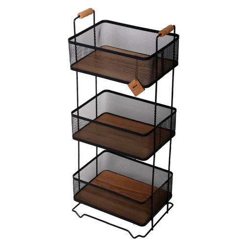 سبد سیب زمینی و پیاز مرولین مدل سه طبقه بلوط کد 40133