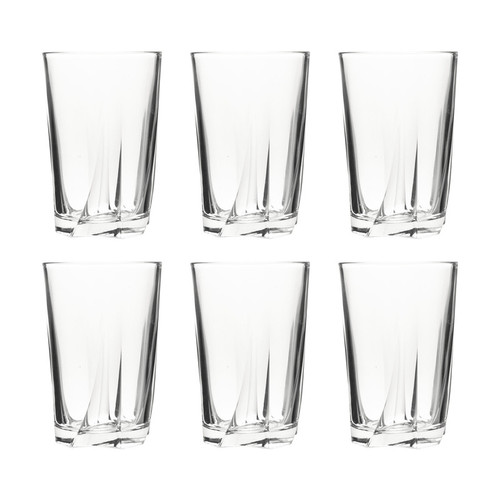 لیوان شیشه و بلور اصفهان سری توسکا کد 333 بسته 6 عددی