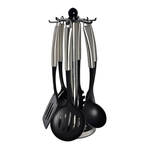 سرویس کفگیر و ملاقه 6 پارچه یونیک همراه استند کد 1196